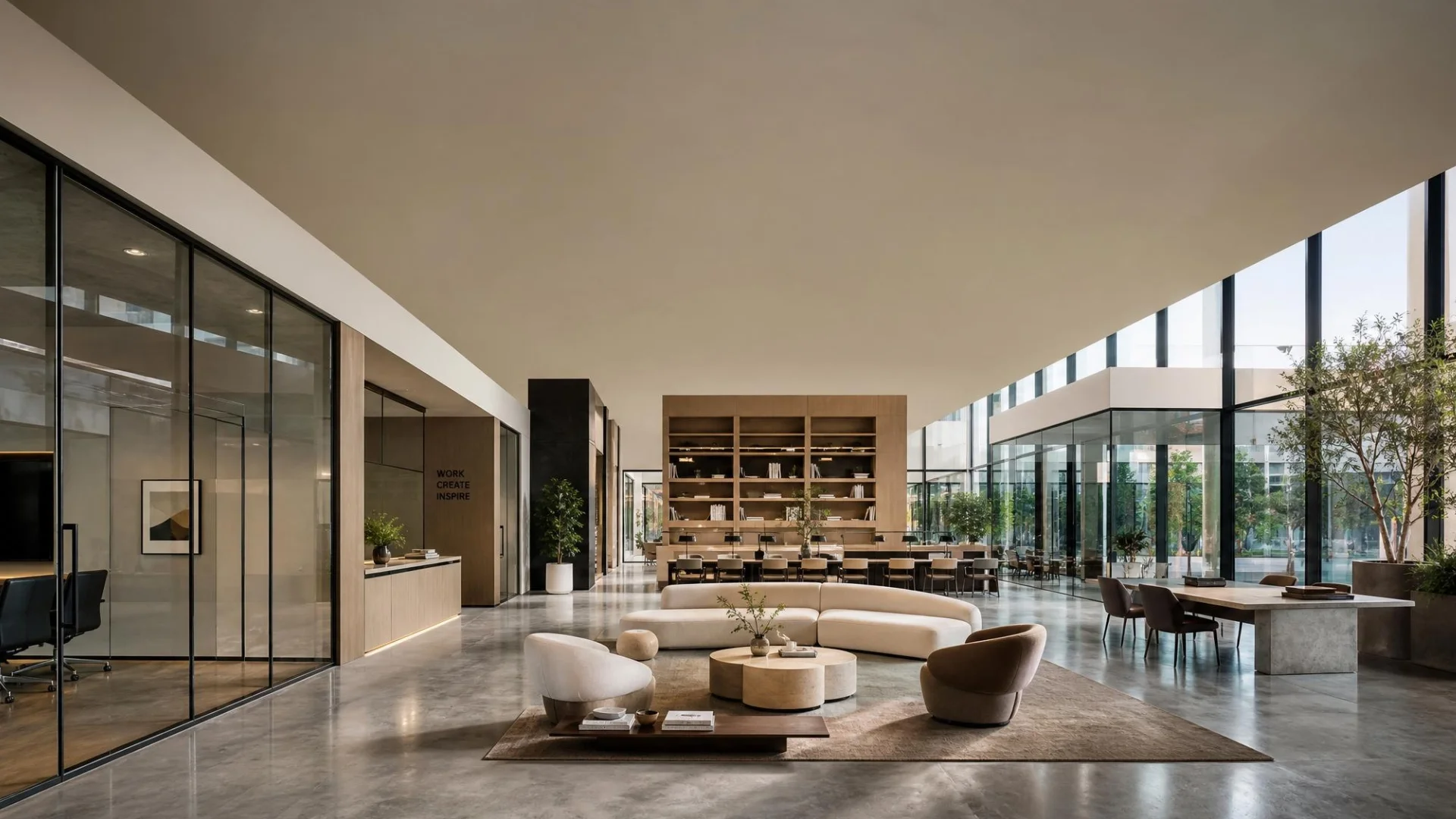 Home 10 Commercial Space Without Ceiling