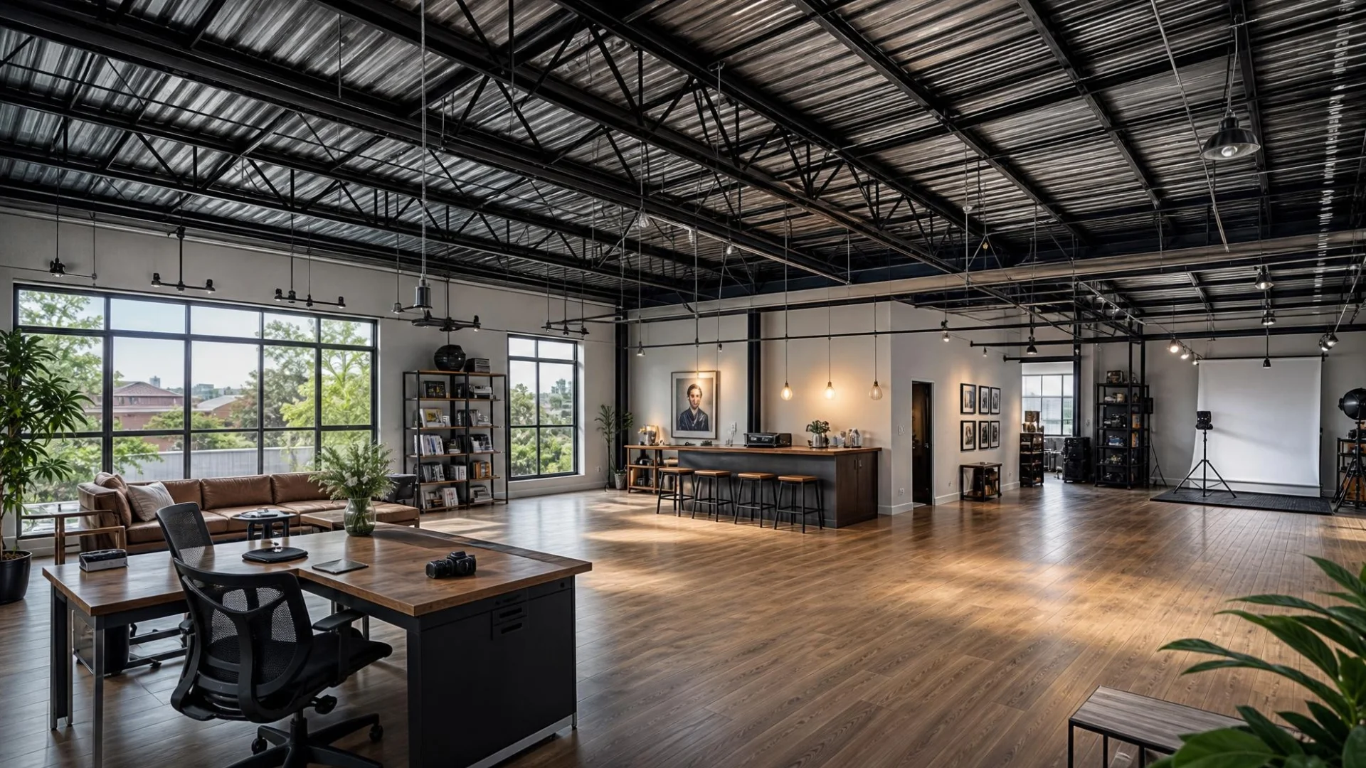 Home 12 Modern Studio Without Ceiling