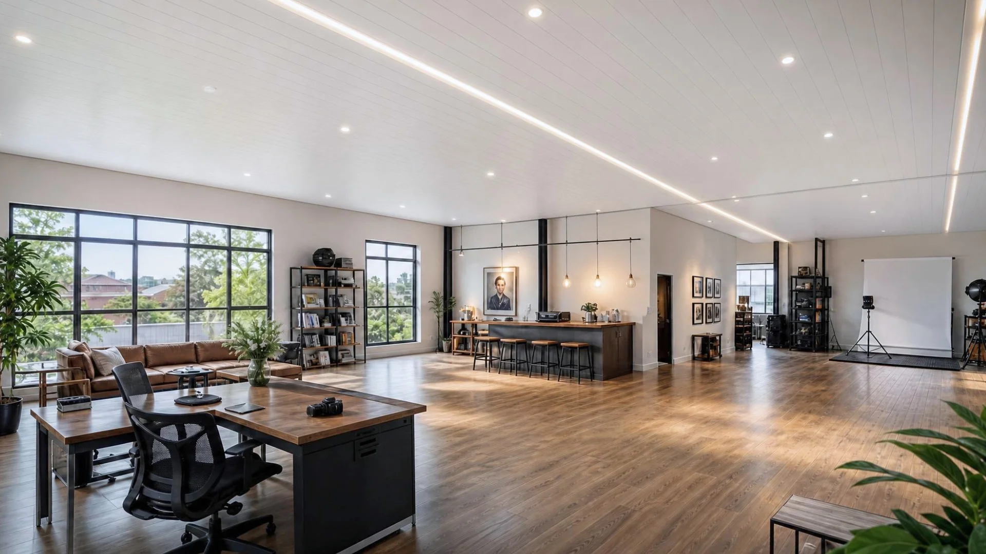 Home 11 Modern Studio with i-Panel PVC Ceiling