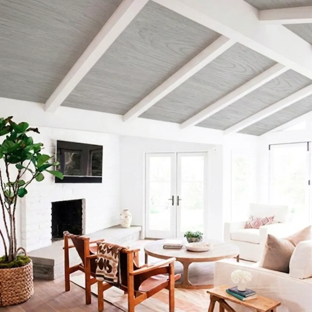 i Panel Heavy F Wooden Ceiling Sheet installed