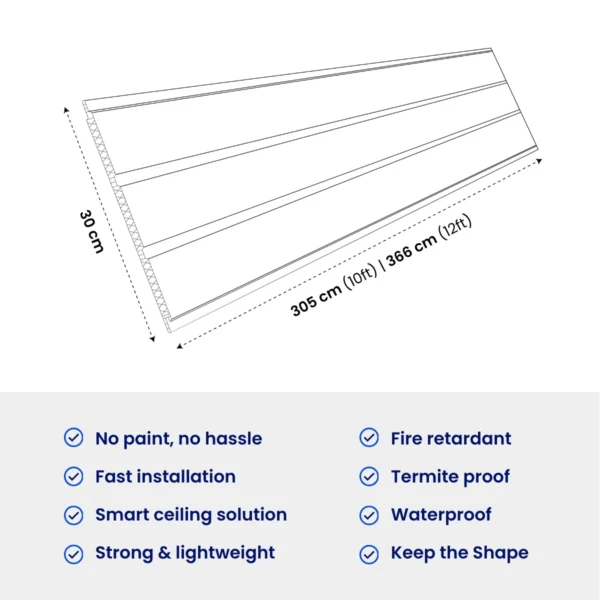 Ipanel Basic I Panel Lite Maple Ceiling Sheet | I-Panel