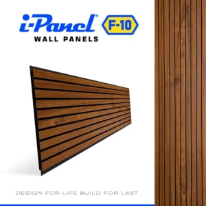 i Panel F-10 Rich Teak Wall Panel